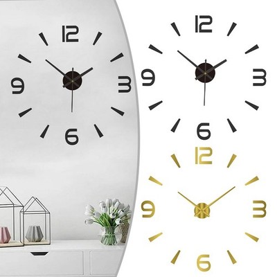 3D -Spiegelwanduhr Kunstdekoration Moderne DIY -Uhr Für Schlafzimmer Für Büro