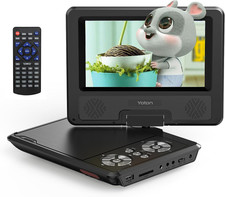 9,5" Tragbarer Dvd-Player Für Kinder Im Auto Mit 7,5" Hd-Schwenkbildschirm, Ster