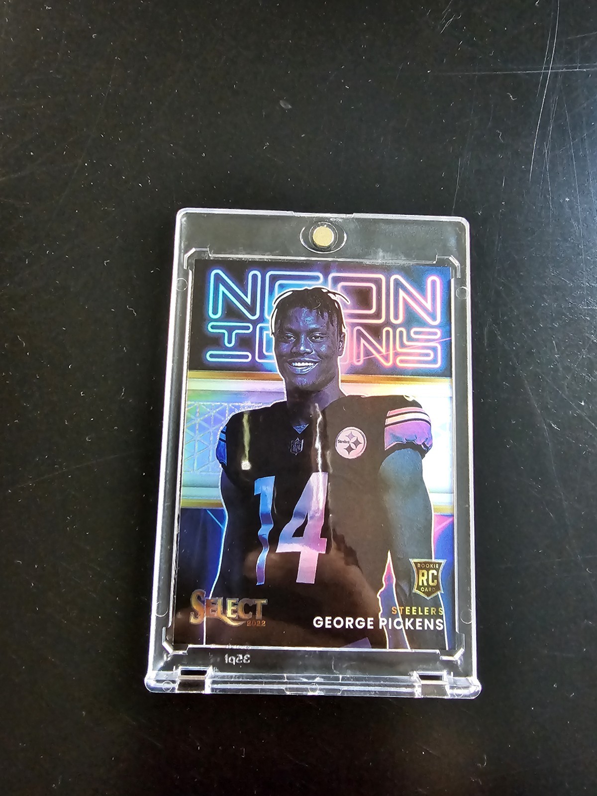 George Pickens 2022 Panini Select Neon Icons Silver Prizm #NI-23 Rookie (RC)