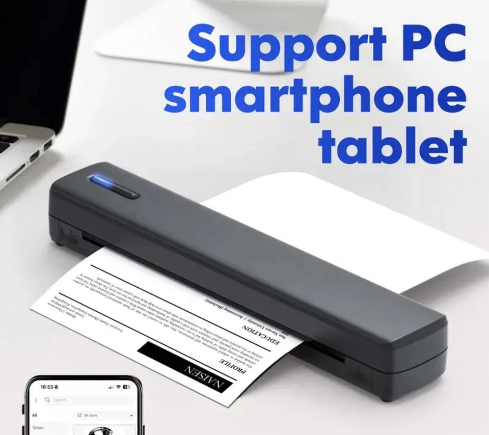 Brand New Wireless Portable Bluetooth Printer  - Image 2 of 2