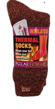 Polar Extreme Wonderful INSULATED Thermal Ladies Women's Socks Shoe Size 5-9