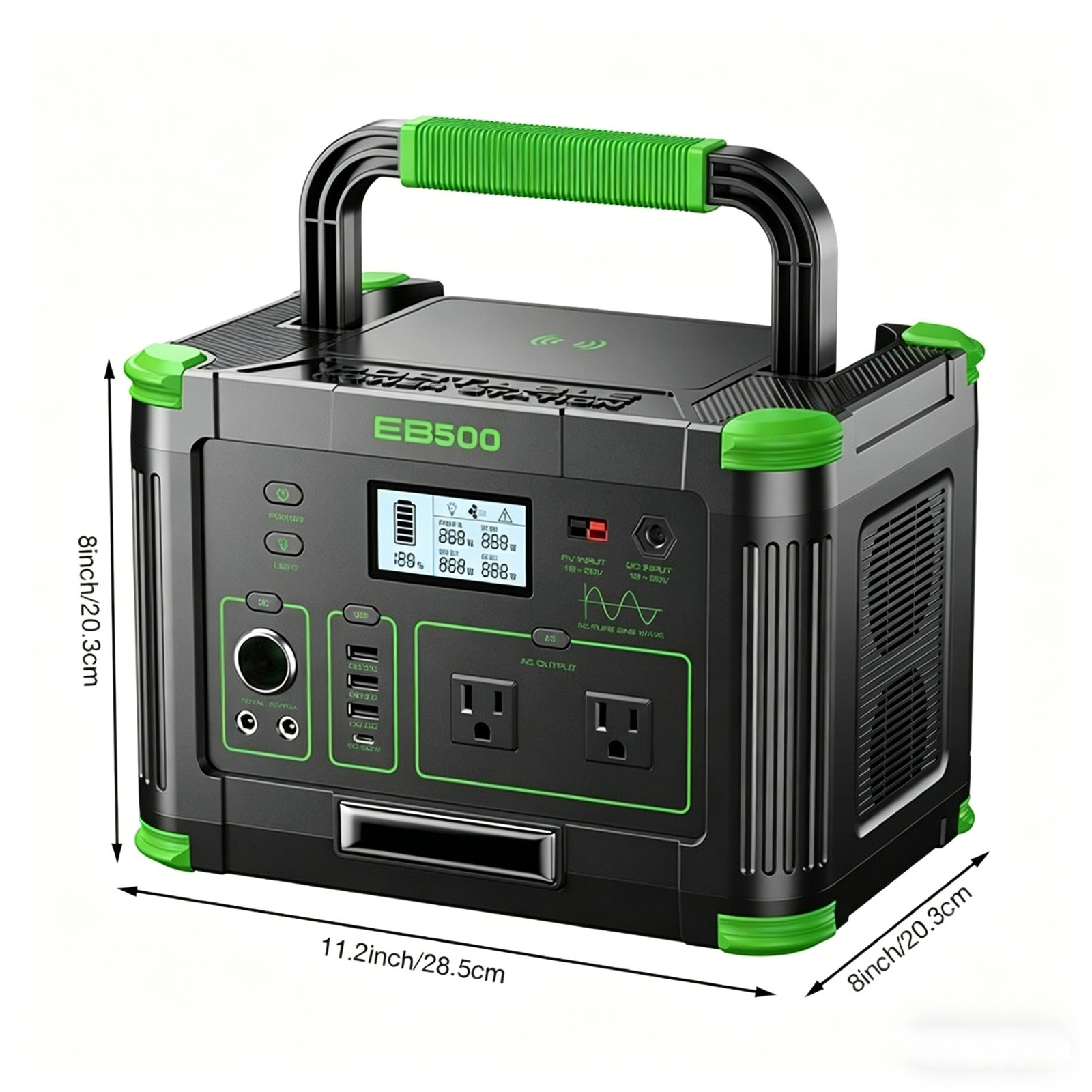 All-Round 500W Portable Power Station 519Wh for Outdoor Camping Power Supply