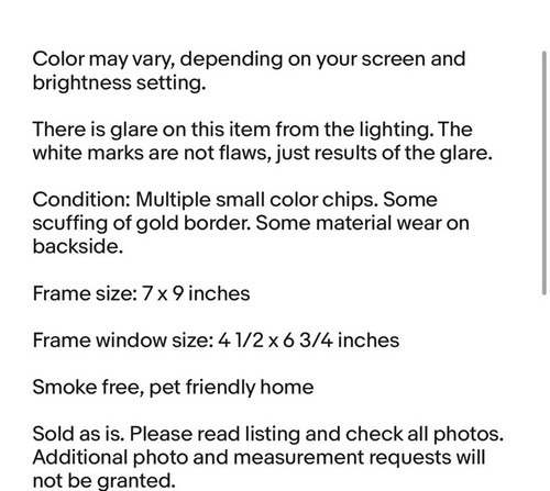 Vintage Regent Gallery Kolorowe abstrakcyjne obramowanie Ramka na zdjęcia na 5 X 7 zdjęć - Zdjęcie 5 z 6