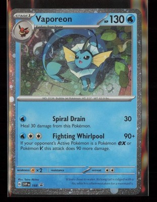 Vaporeon -  (Cosmos Holo) Promo SV: Scarlet & Violet Promo Cards 168 NM
