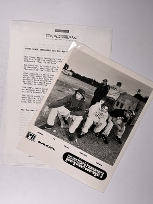 Young Black Teenagers Press Release & Photo Original MCA Promotion Environ 1990