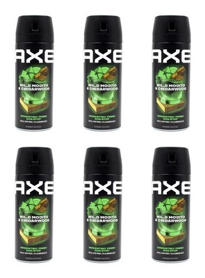 Axe Deospray Wild Mojito & Cedarwood Deodorant Bodyspray NV , 6x150ml EAN901768