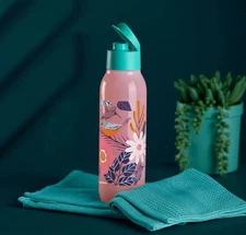 Tupperware Blushing Meadow Medium Eco Water Bottle New 750ml /25oz NEW