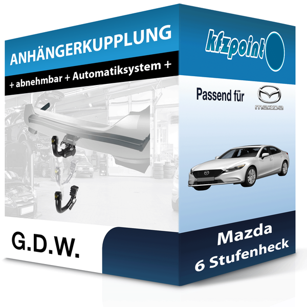 G.D.W. AnhäNgekupplung Abnehmbar Passend für Mazda 6 Stufenheck 02.2013-06.2018-image