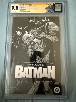 Absolute Batman Annual #1 Felix Comic Art Ed Signed CGC 9.8 Scott Snyder s Copy