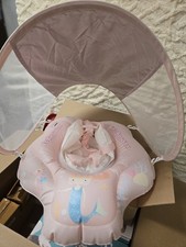 Free Swimming Baby Infant Pool Float with Sun Canopy Inflatable
