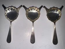 REED & BARTON BRANDY BRULEE WARMING SPOONS ADLERS NEW ORLEANS SILVER PLATED