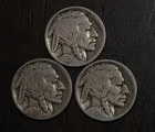 1920 PDS  Buffalo Nickels Three Coins Lot Y3428