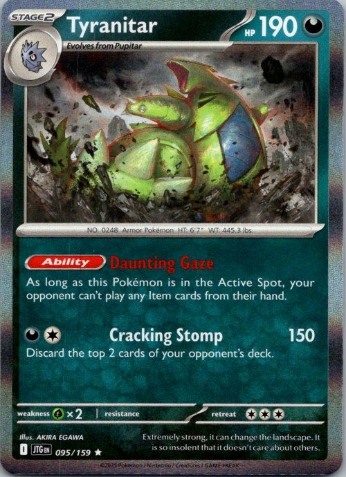 Tyranitar Rare SV09: Journey Together 095/159 NM