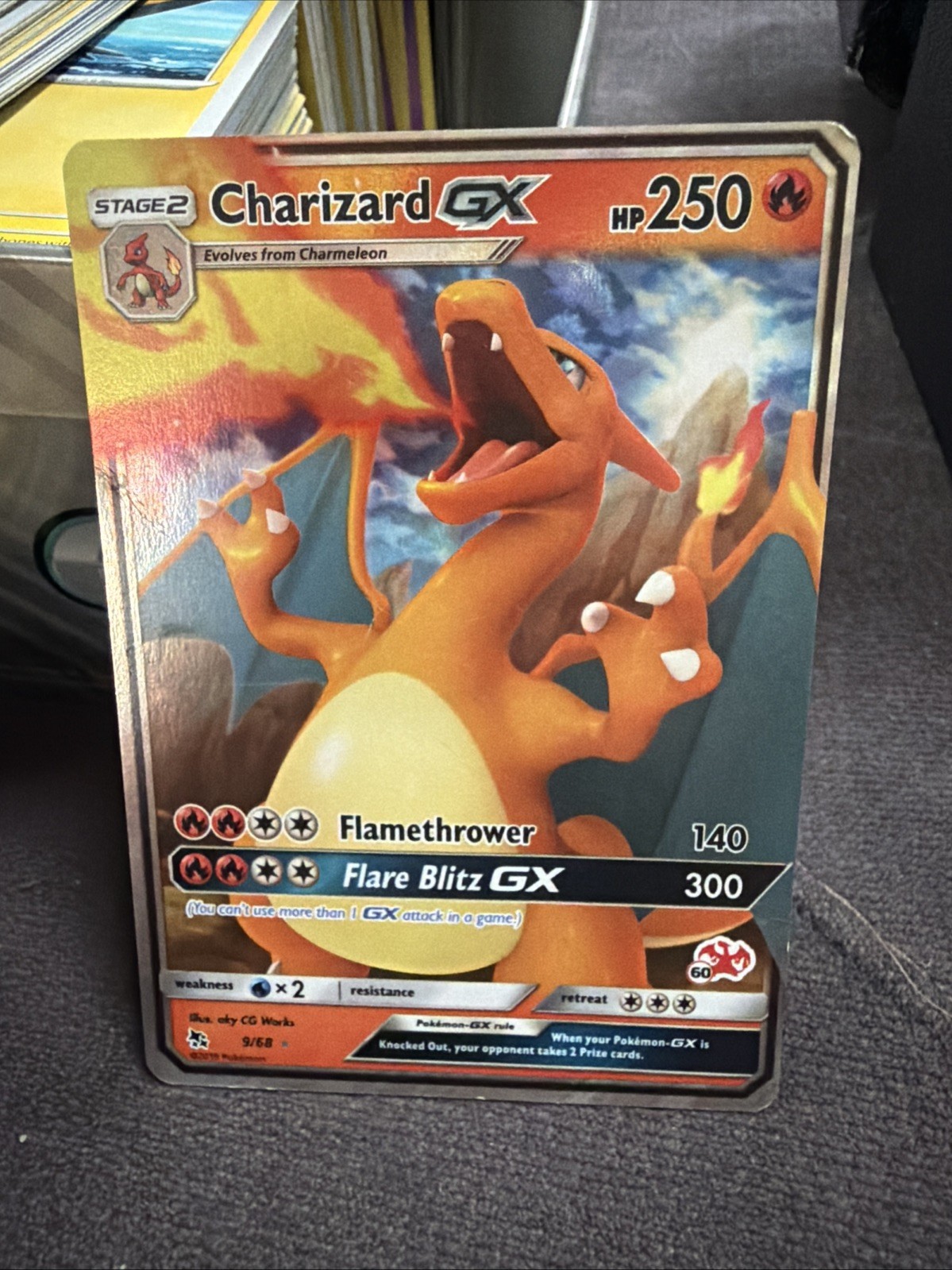 Charizard GX ⭐️ 9/68 Holo Rare GX Hidden Fates 2019 Pokemon NM