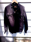 Harley Davidson Shirt Men L Long Sleeve Black Button Front Embroidered Eagle EUC — photo 2