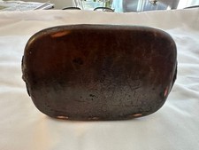 Roycroft Arts & Crafts Hammered Copper Ashtray with matchbook holder