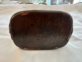 Roycroft Arts & Crafts Hammered Copper Ashtray with matchbook holder