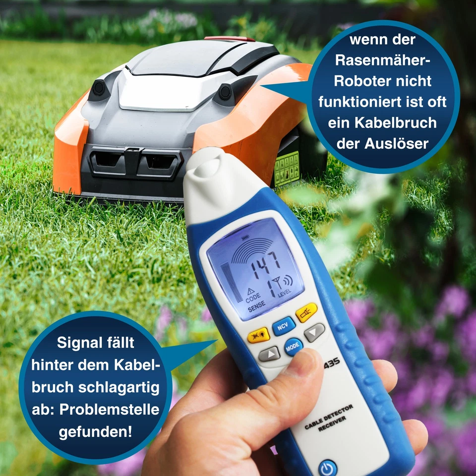 PeakTech P 3435 – Profi Leitungssuchgerät Leitungssucher SET Sender & Empfänger - Bild 3 von 4