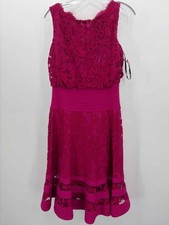 Pre-Owned Tadashi Shoji Pink Size 8 Midi Sleeveless Dress