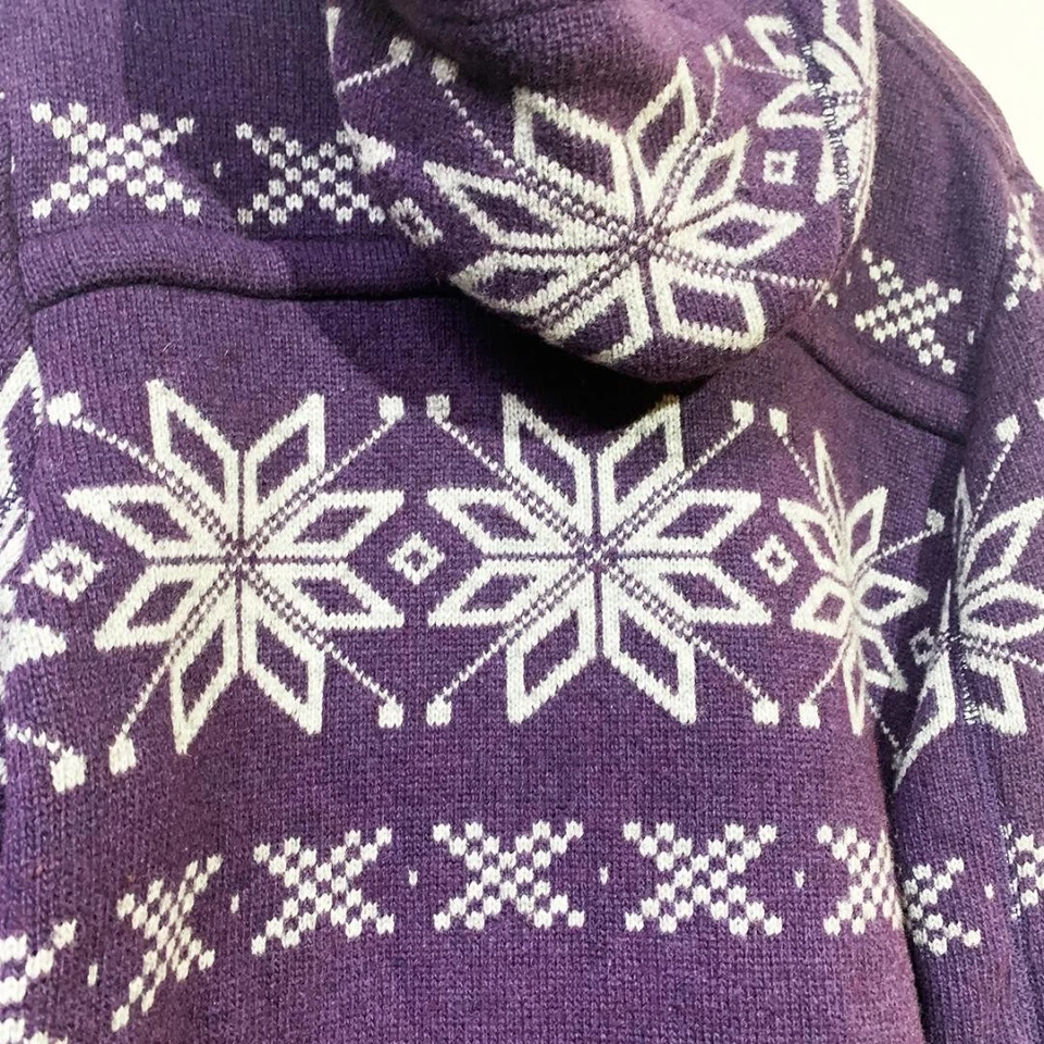 Abrigo de Lona Tejido Hystérico Glamour Patrón de Nieve S Prendas Exteriores Usadas De Colección Foto 3 de 4