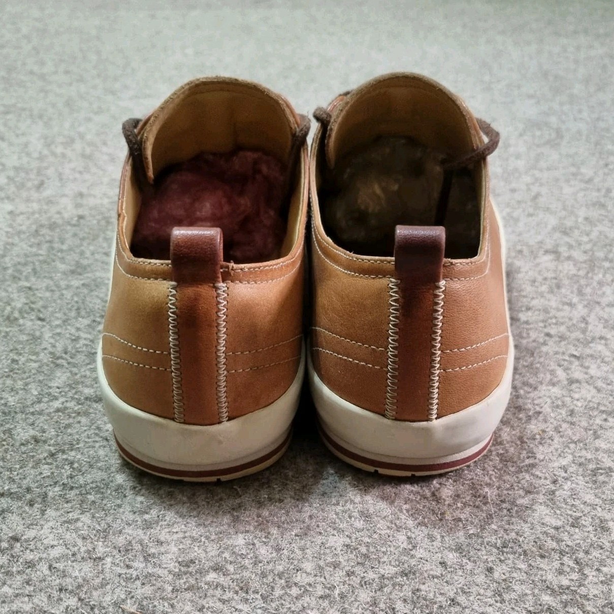 PRADA Linea Rossa Men Shoes Tan Leather Luxury Sneakers Prada Camel Brown 8 US thumbnail 14