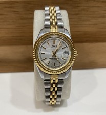 Lorus Watch Women 24mm Silver Gold Two Tone V827-0420 Date