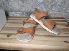 Toddler Girls' Shaelyn Footbed Sandals from Cat Jack in cognac Size 9 M