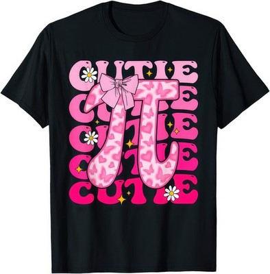 Pi Day Coquette Bow Cutie Pi Mathe Lehrerin Damen Kinder T-Shirt