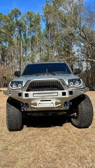 Rejilla delantera negra apta para Toyota 4runner 2006-2009 rejilla con barra de luz Foto 4 de 4