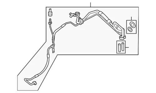 NEW OEM Ford 2013-2019 Explorer A/C Evaporator Tube Suction Hose EB5Z-19A834-B