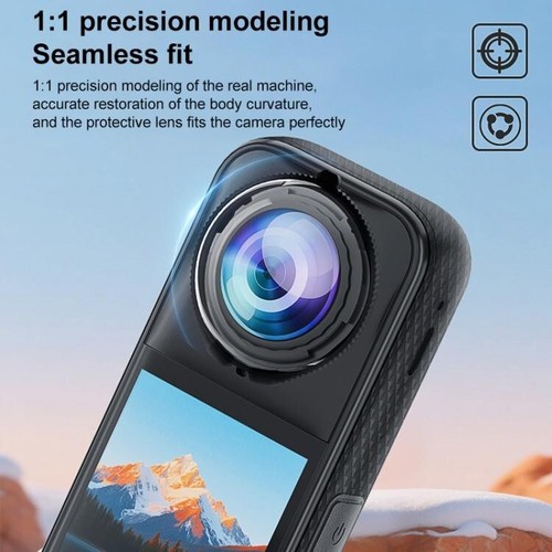 Rotierende optische Hartglas Linse Kit Schutz Schutz Schutzhülle für Insta360 X5 - Bild 4 von 10