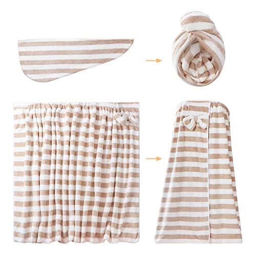 Towel Wrap for Women, Spa/Shower/Bath/Gym Towel Wrap Adjustable for Girls - Picture 3 of 7