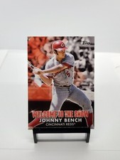 2022 Topps Series 1 Johnny Bench Welcome to the Show Insert Cincinnati Reds 