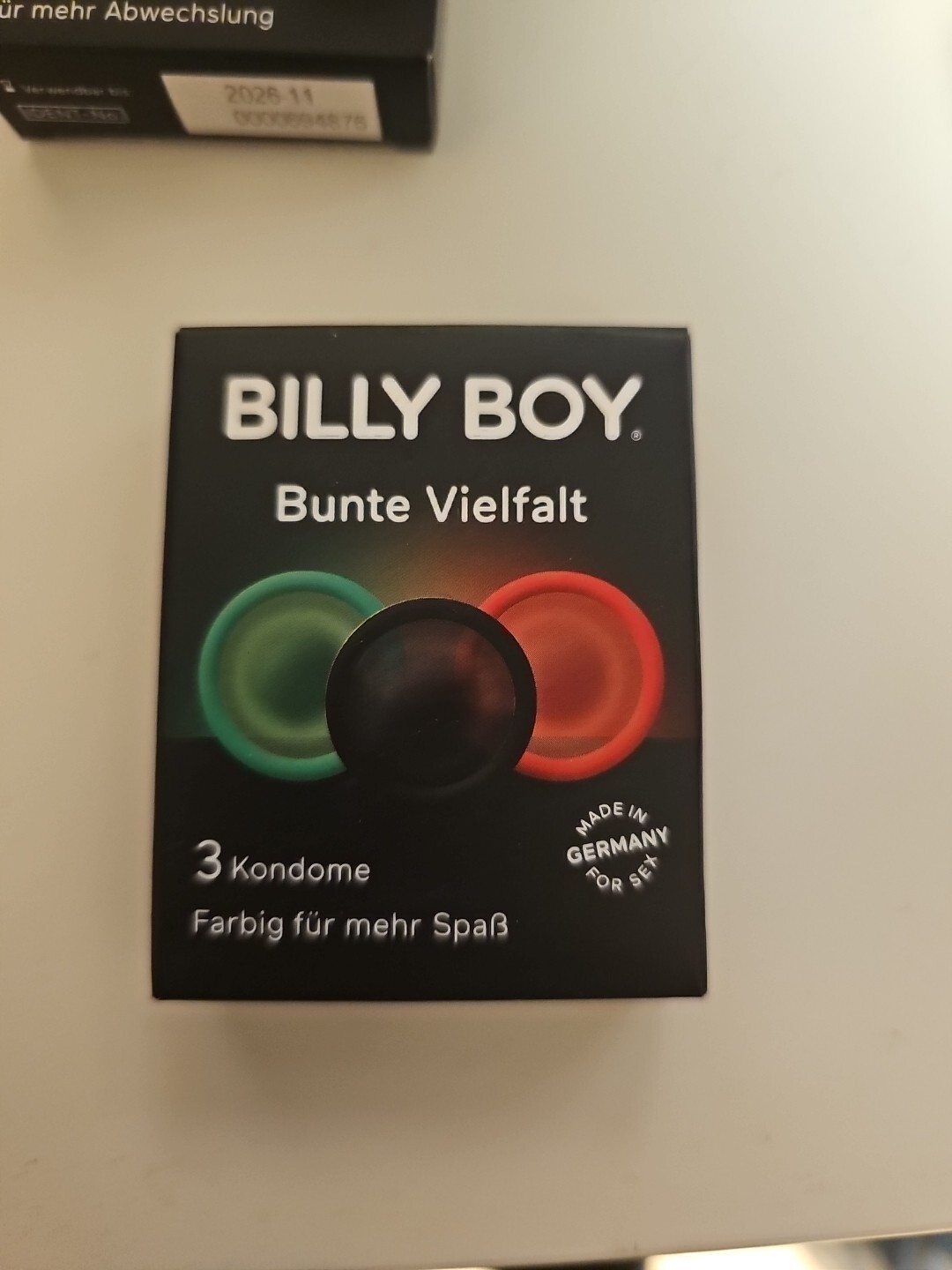 Billy Boy Bunte Vielfalt, farbige Kondome 3 Stück