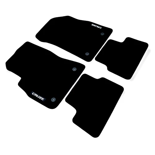 Velour Car Floor Mats For Chevrolet Cruze Waterproof Black Carpet Auto Liners - Imagen 3 de 14