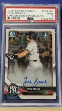 Josh Breaux - 2018 Bowman Chrome Draft Autograph  PSA 9  