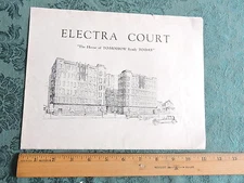 Original 1920s Jackson Heights Queens 4015 81 St Electra Court Brochure 8.5 x 11