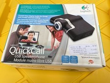 Logitech QuickCall USB Speakerphone Module, With Original Box and Packaging