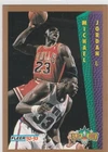 MICHAEL JORDAN 1992/93 Fleer SLAM DUNK BASKETBALL CARD Chciago Bulls OVER EWING!