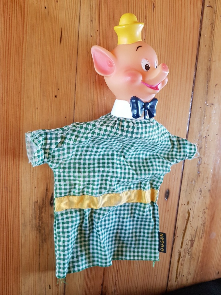 Marionnettes à Main Goki - Lot De 3 : Vache, Cochon, Grenouille En Tissu, Pour Enfants (21x10x32 Cm)