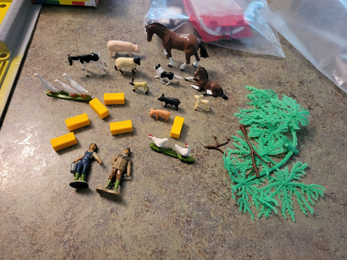 Vintage Farm Playbase Britains 4713 Spielfigur Spielset KOMPLETT ~ NEU - Bild 9 von 9
