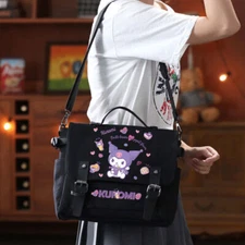 My Melody Cartoon Kuromi Cinnamoroll Canvas Crossbody Shoulder Bag Messenger Bag