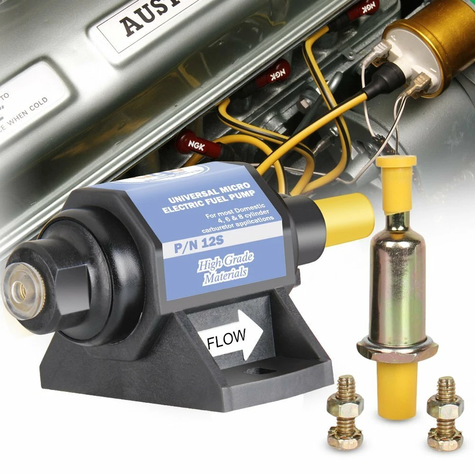 Carburador bomba combustible eléctrico universal en línea 4-7 PSI 32 GPH gas diésel alcohol Foto 2 de 4