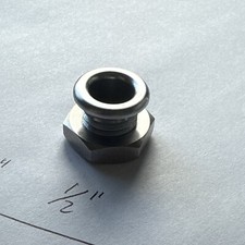 Drum Air Vent Grommet TOP QUALITY 1/2 W 12.60mm X 1/2 L Chrome Screw Vent