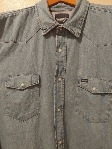 Vintage Wrangler Denim Pearl Snap Long 