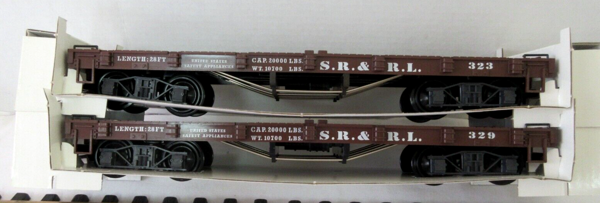 G Scale Lehmann LGB 41600 S. R. & R.I.Flat Car Set Of 2 Cars NEW