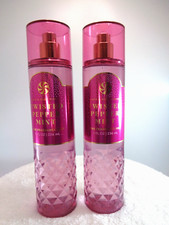 2 x Bath  Body Works TWISTED PEPPERMINT Fine Fragrance Mist Spray 8 oz each