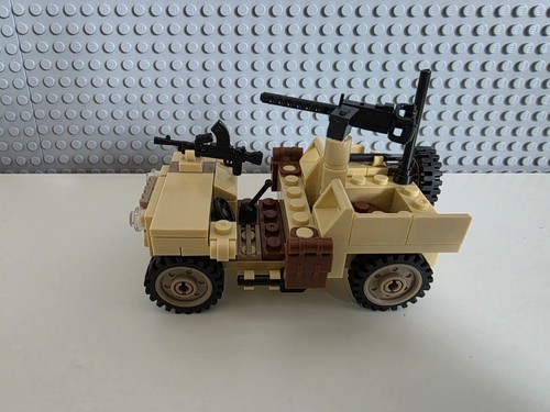 WW2 Custom minifigures set British 25 Pound Gun and Jeep - Picture 4 of 10