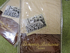 NEW TOMMY BAHAMA JULIE CAY SET OF 2 EURO PILLOW SHAMS - STRIPES
