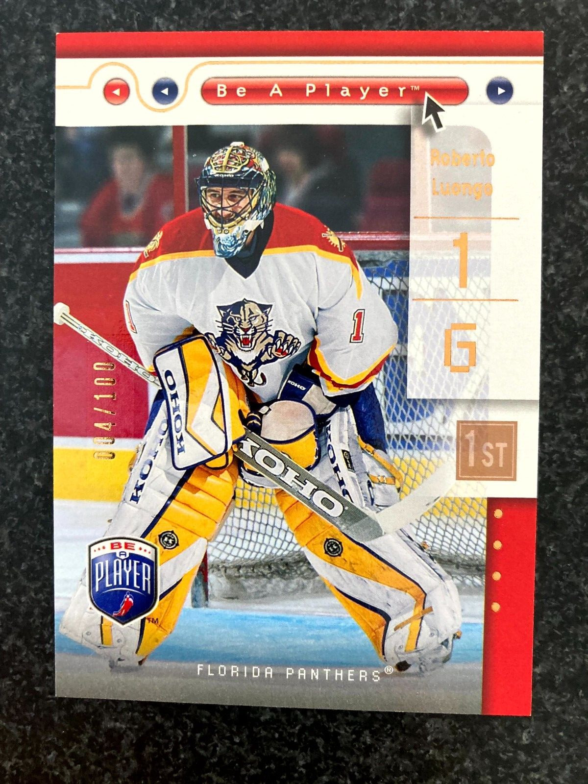 2005-06 Upper Deck Be a Player First Period /100 Roberto Luongo #39 HOF B18